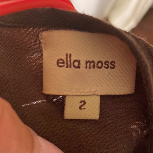 Ella Moss brown & pink spaghetti strap sleeveless summer spring dress size 2​ - Picture 5 of 10